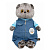 Мягкая игрушка Кот Басик в комбинезоне деним Budi Basa Ks22-296